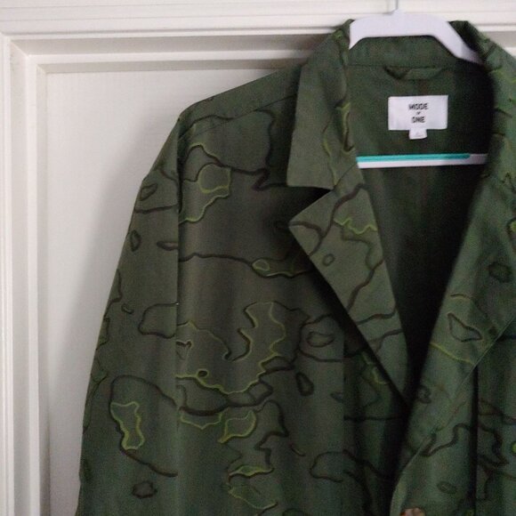 Mode of One Camo Lightweight Button Coat Streetwear Gorpcore Military Style L - Picture 3 of 14